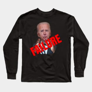 Cartoon Biden Failure Long Sleeve T-Shirt